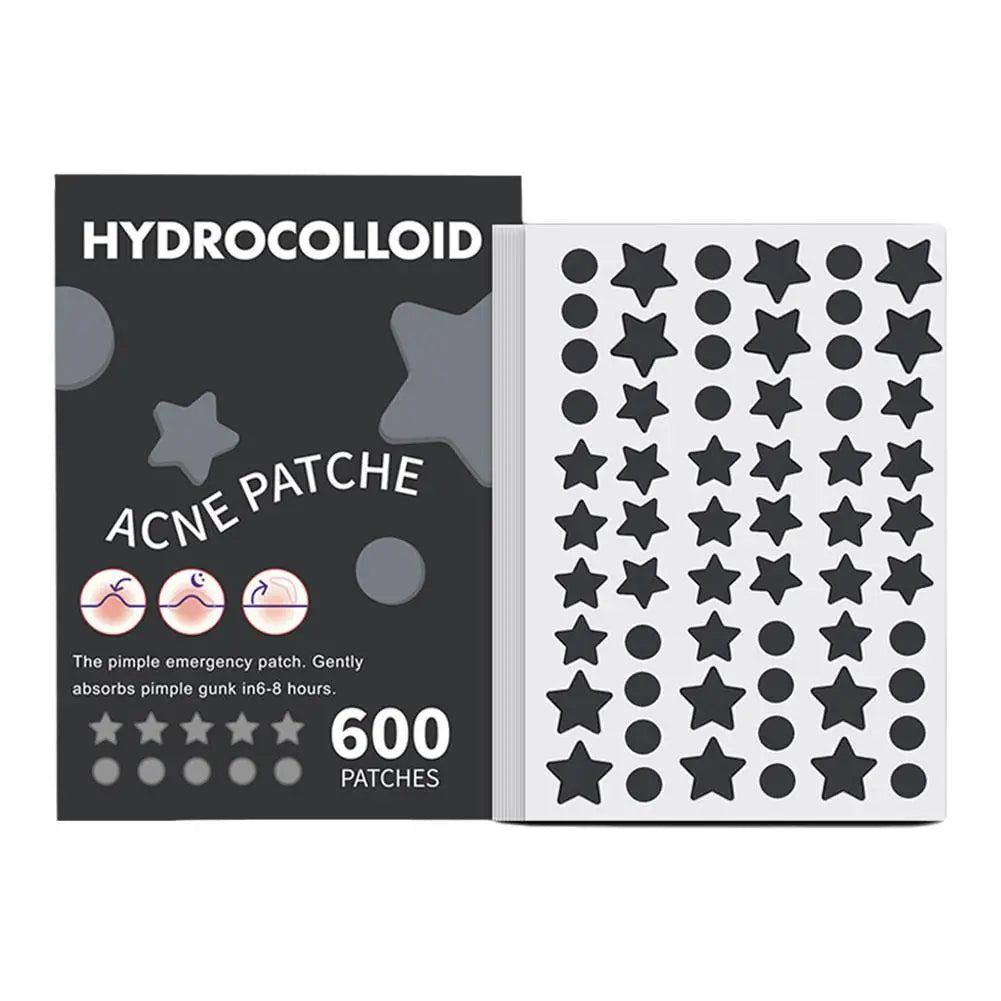 New 600pcs Star Acne Patch Mild Non-irritating Lightens Acne For Blackheads Closed Comedones Hydrocolloid Acne Sticker S0U6 Qme