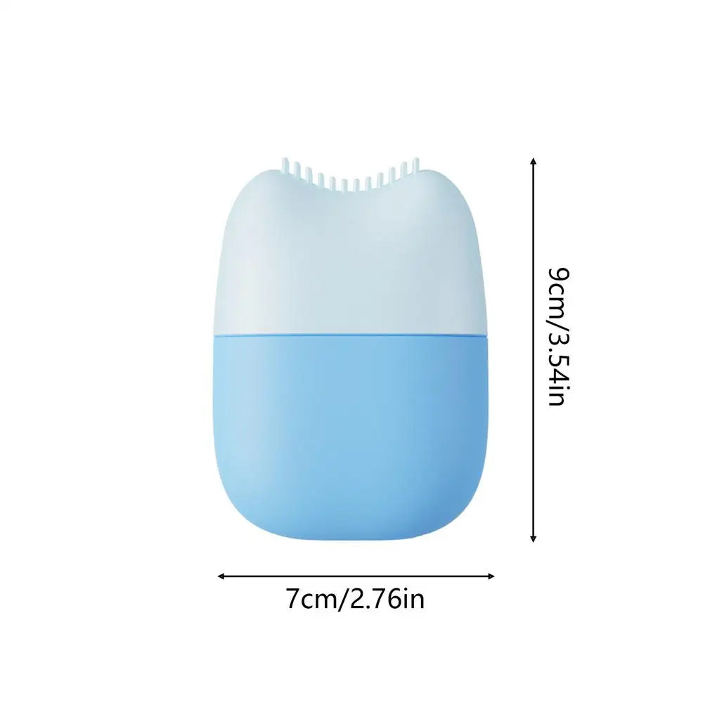 Silicone massage face ice tray Eyes Facial Massager Tool Large Pores Reduction Cooling Face Roller Eliminating facial puffiness Qme Blue China Mainland