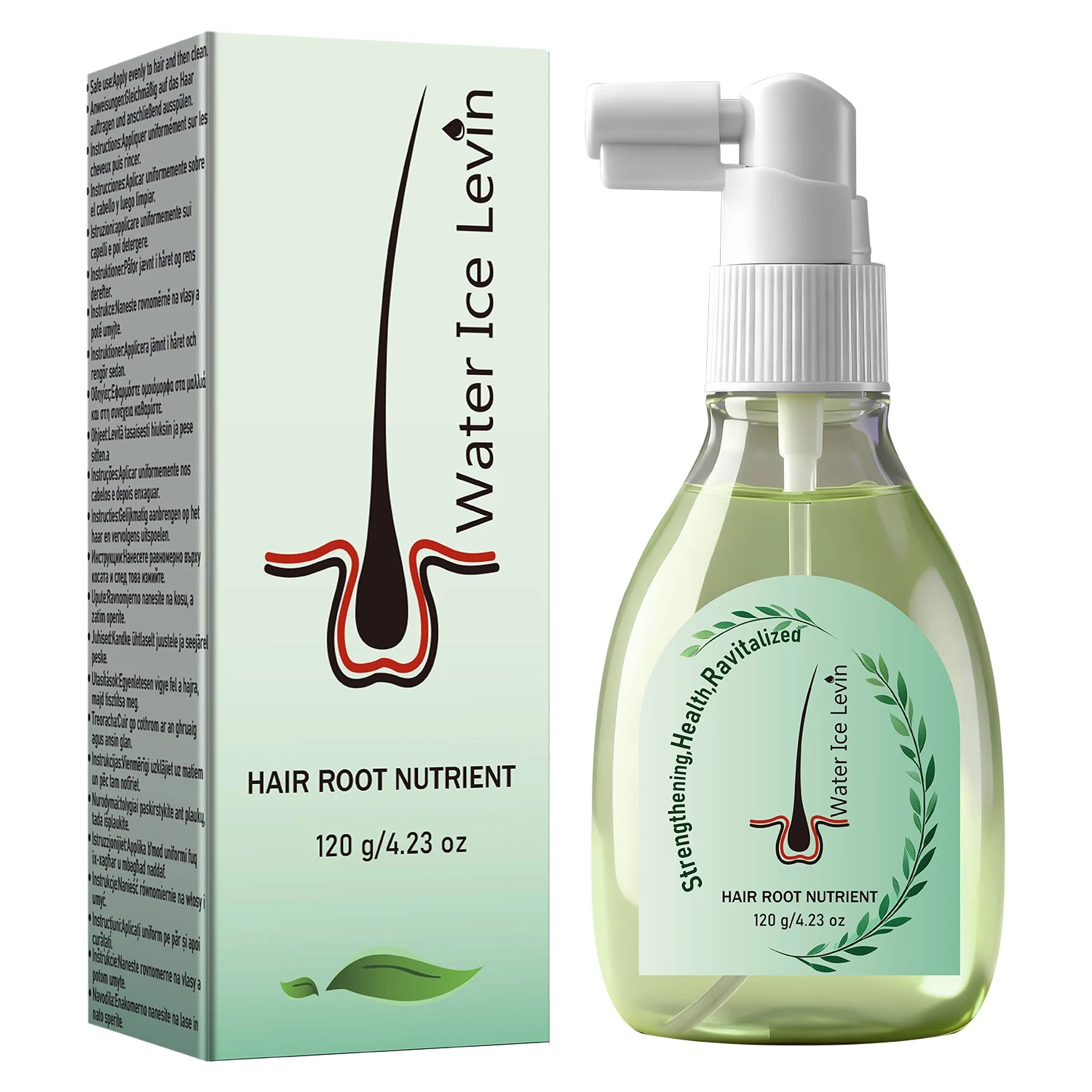 Rosemary Hair Spray, Nourishing & Smoothing Treatment with Hyaluronic Acid & Collagen for Healthy Hair Qme Nourishing
