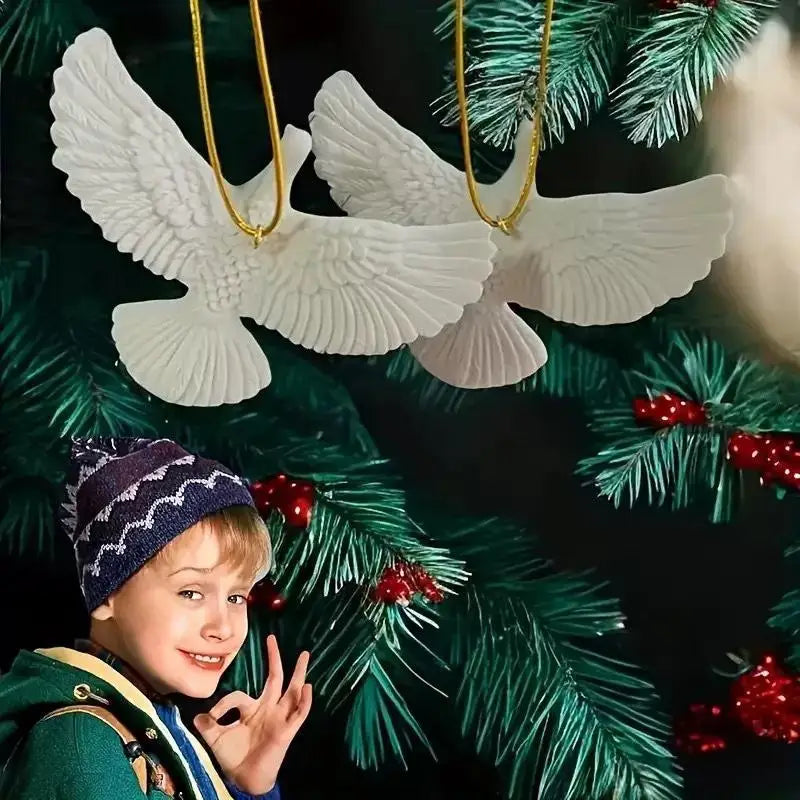 Friendship Doves Resin Christmas Ornament Tree Qme