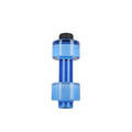 Dumbbell Shaped Sport Water Bottle Kettle PET Outdoor Unbreakable Qme Blue
