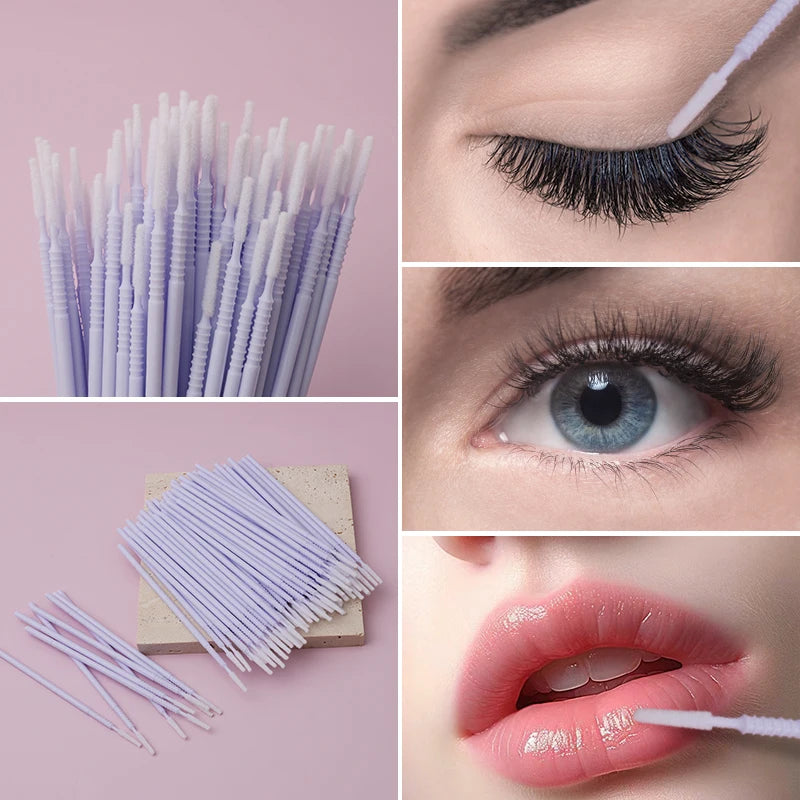 NATUHANA Lash Extension Supplies Disposable Mascara Wands Glue Rings Qme