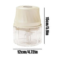 Garlic Chopper 350ml High-Speed Kitchen Gadgets Mini Chopper Electric Garlic Mincer For Puree Vegetable Meat Chili Ginger Fruit Qme China Mainland Beige