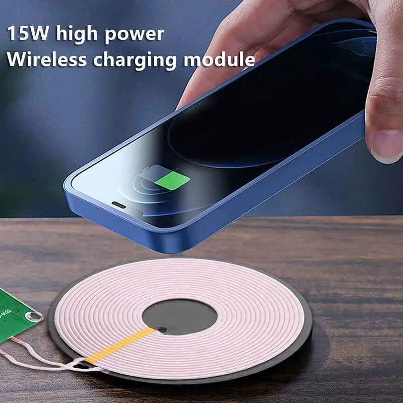 15W Type-c Wireless Charging Module Coil Transmitter Board Efficiency Qme