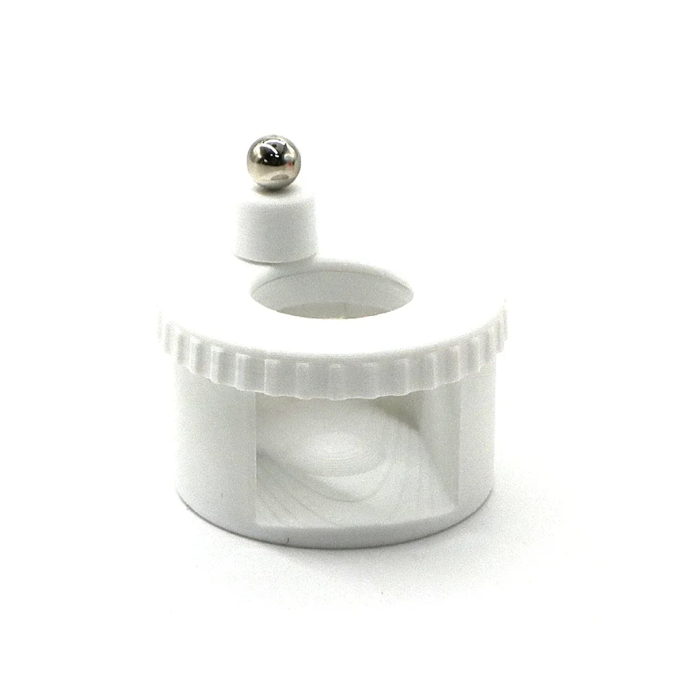 Rotating Cat Eye Magnet for Nails Automatic Glass Bead Nail Magnet Spinner, Magnetic Gel Polish Guide Tool Nail Art DIY Qme white