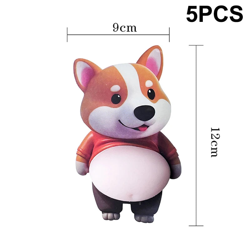 1 Refrigerator Wall Decoration Silicone Self-adhesive Sticker 3D Cute Qme 7