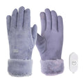 Electric Warm Gloves 3 Gear Adjustment Heating Thermal Gloves 10000mAh Motorbike Racing Riding Gloves Windproof Touch Screen Qme b