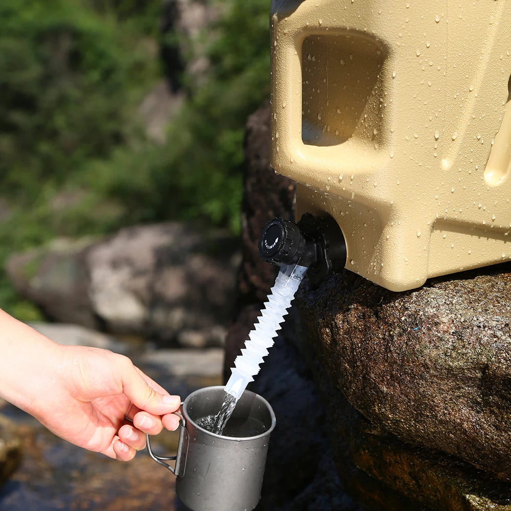Outdoor Water Faucet with Extender Hose Portable Faucet Replacement Camping Water Jug Tap Water Bucket Accessories Qme