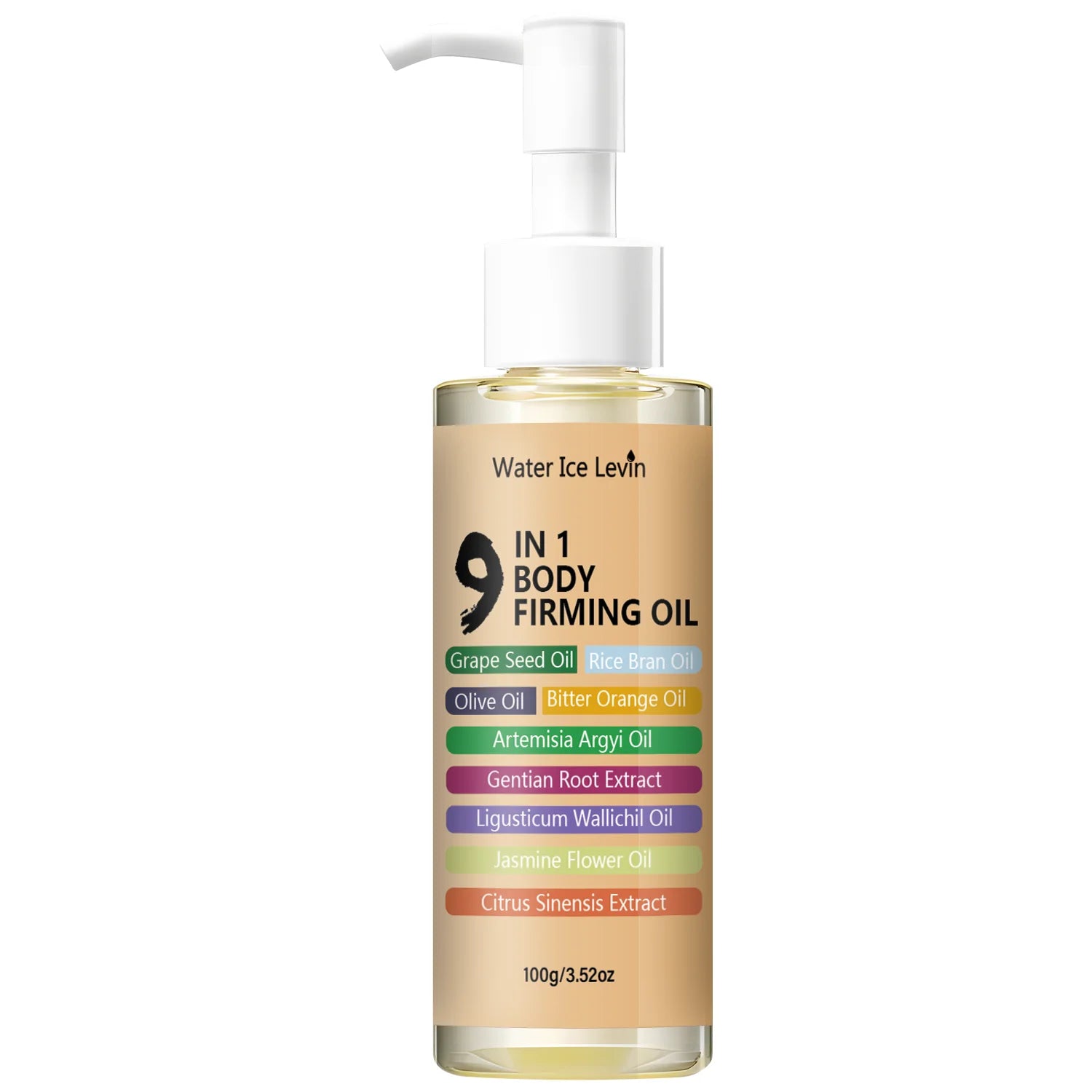 9-in-1 Body Firming & Toning Oil - Natural Herbal Blend, Deep Moisturizing, Smooths Skin & Improves Elasticity Qme Mixed Color 100g