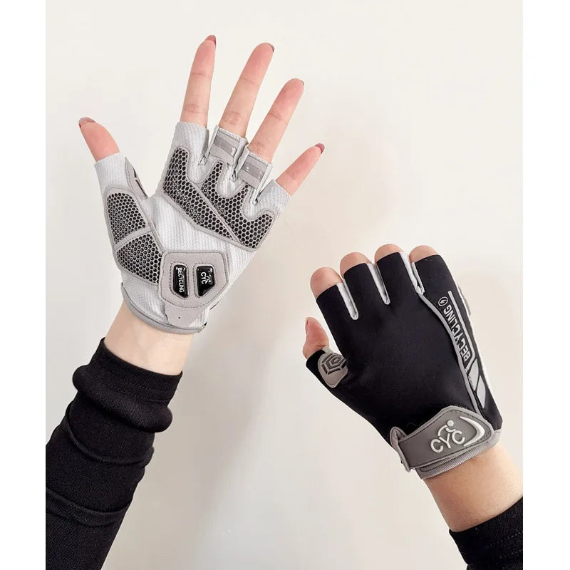 Women's Fitness Gloves Crossfit Barbell Workout Cycling Thin Qme WHITE XS（old）