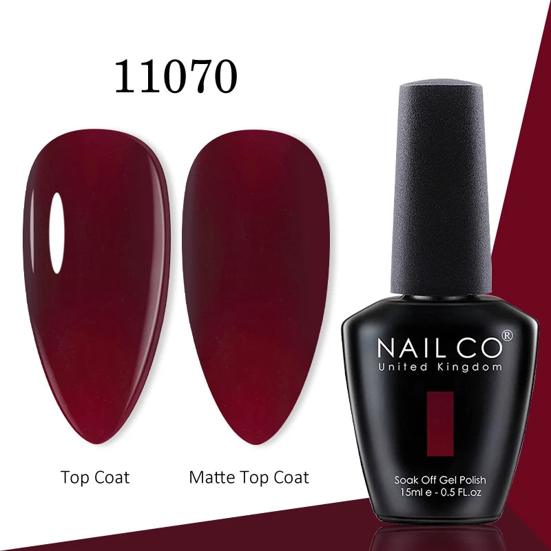 NAILCO 131 Colors Nail Gel Polish Off LED Semi Permanant Art Hybrid