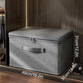 Organizing Portable Box Soft Cover With Zipper Storage Box With Lock, Folding Storage Clothes Box Qme XXL
