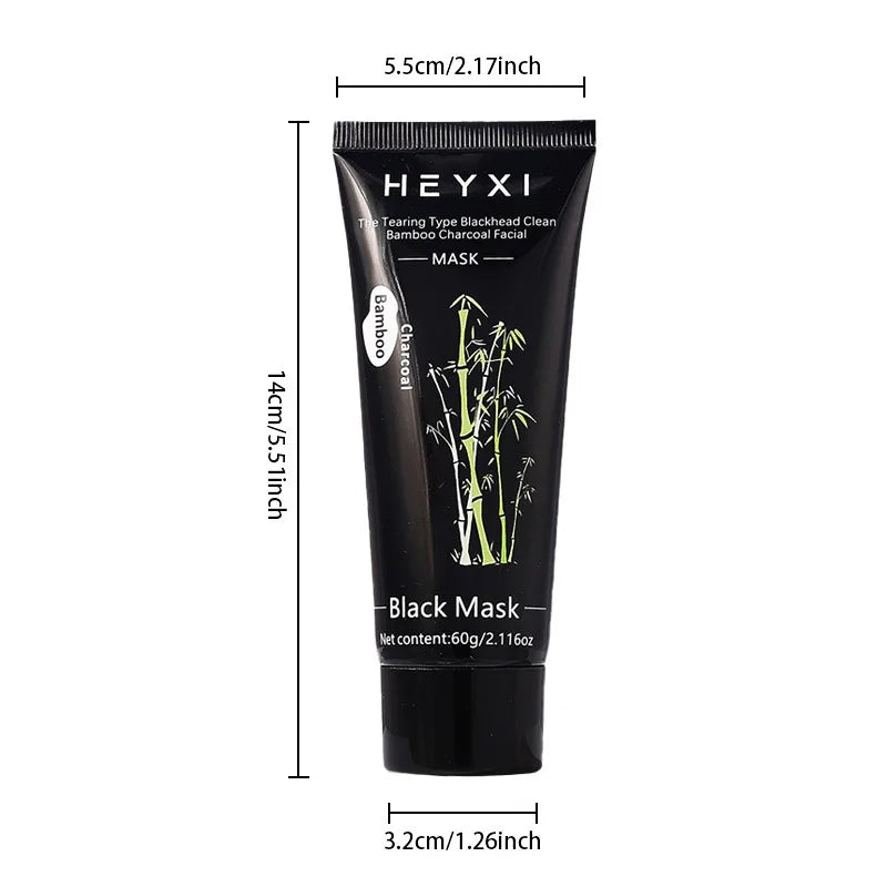 Bamboo Charcoal Tear Off Facial Mask Clean Skin Cool Control Oil Qme
