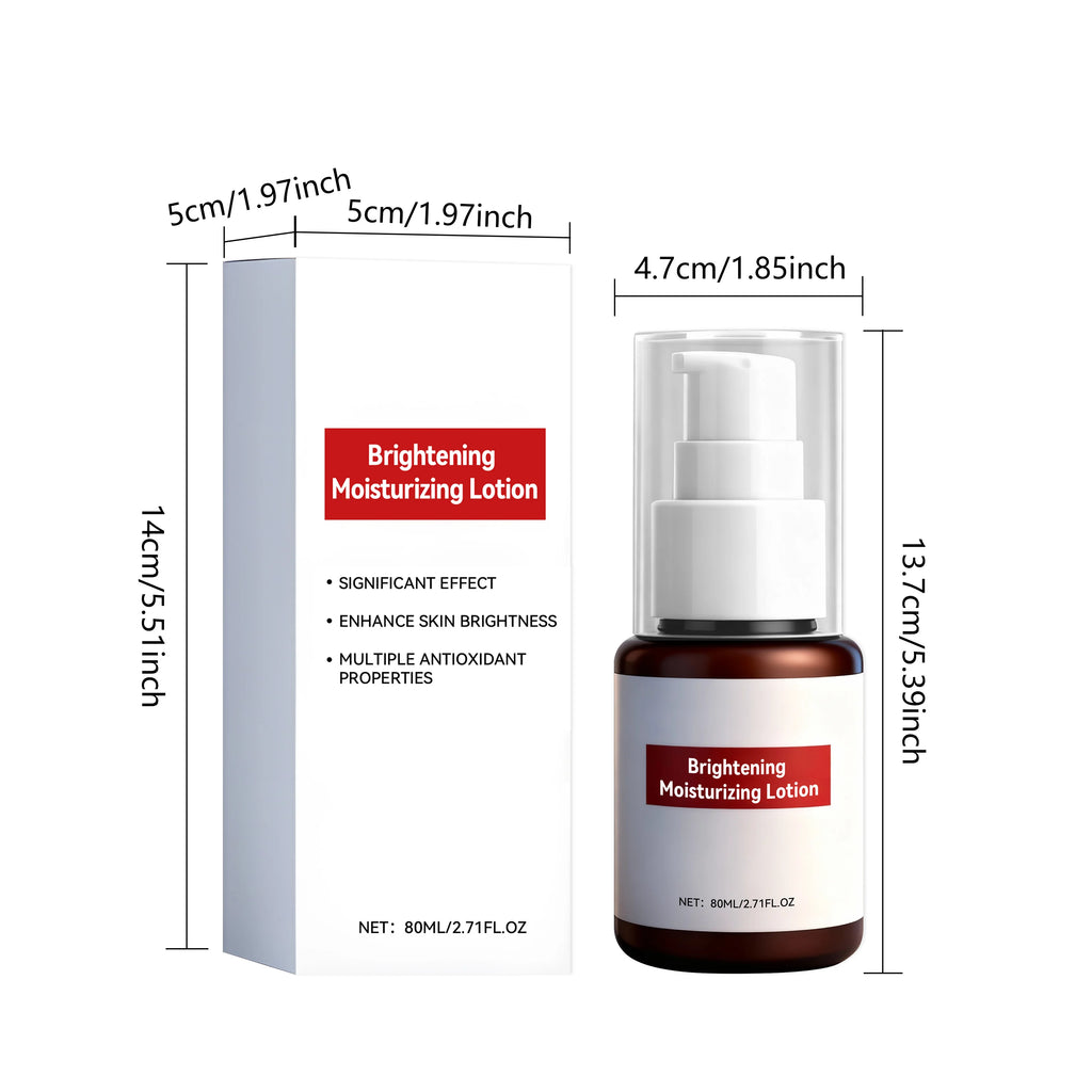 Brightening Moisturizing Lotion with Vitamin E Hydrating Glow-Boosting Face Cream Soothing Dark Spots Remover for Dull Dry Skin Qme
