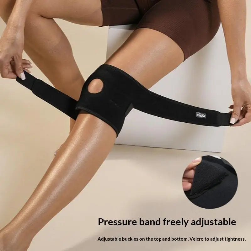 Adjustable Knee Support Brace Buckle Soothing Comfort Patella Qme