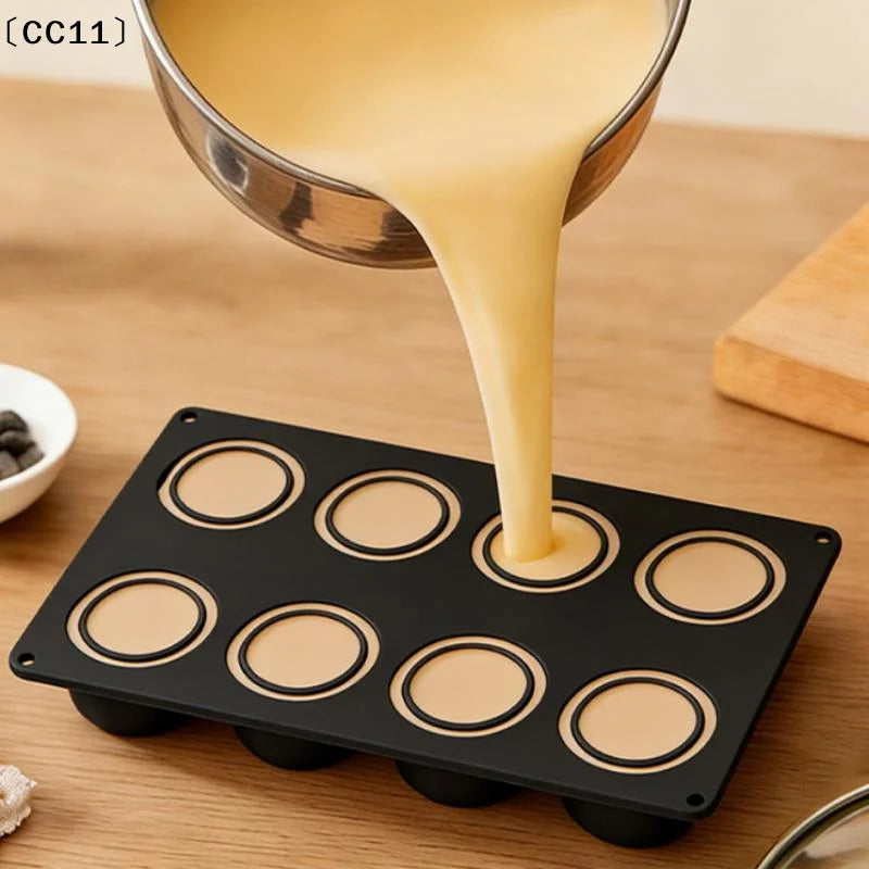 8 Cavity Tangerine Shape Cake Silicone Mold Baking Mousse Mould Qme
