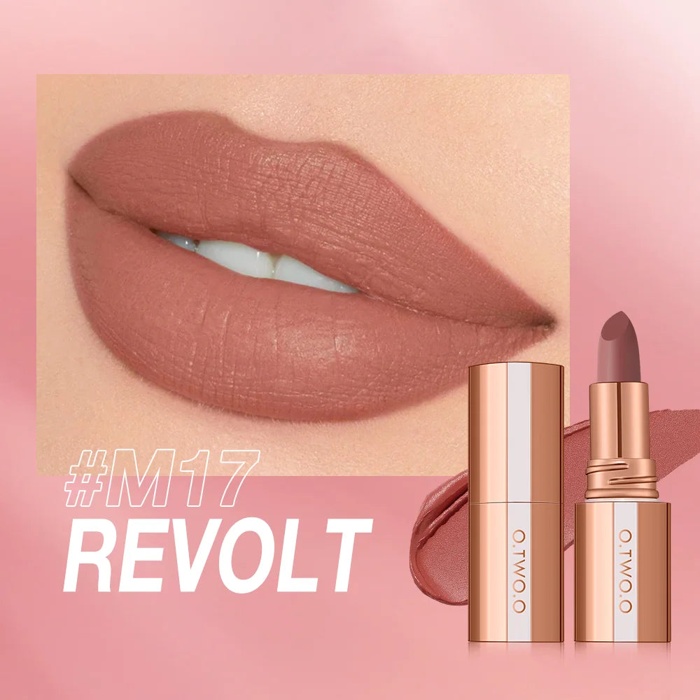 O TWO Matte Lipstick Lip Tint 8 Colors Waterproof Long Lasting Qme M17 China Mainland Full Size