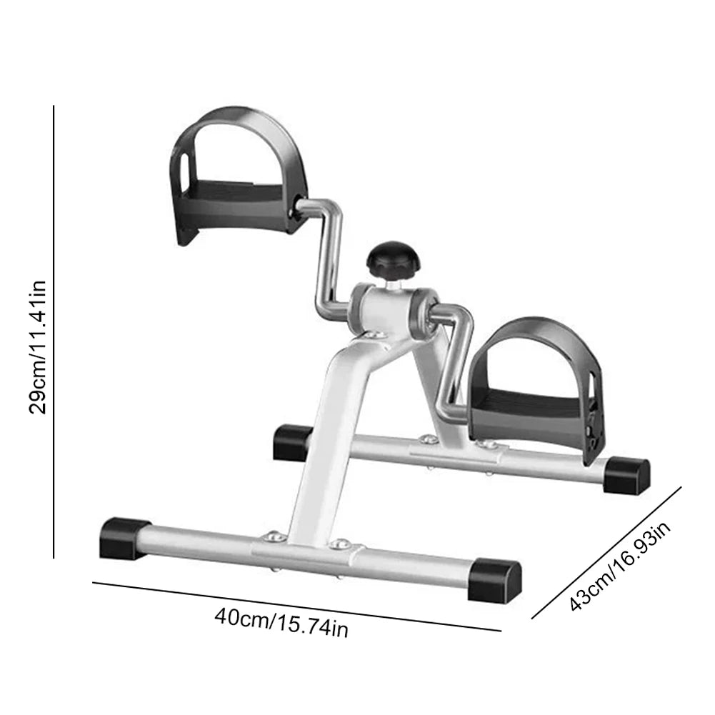 Mini Foldable Arm Leg Exercise Bike with Adjustable Resistance Under Desk Bike Cycle Pedal Exerciser for Home Exercise Qme