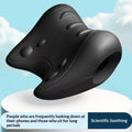 Cervical Support Massage Pillow C-shaped Contour Fatigue Relaxation Qme Black