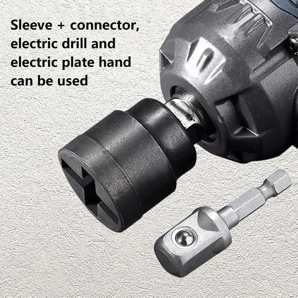 Jack Socket Drill Adapter Electric Drill Adapter Jack Socket Vehicle Maintenance Tools Lifting Equipment Heavy Duty for car Qme