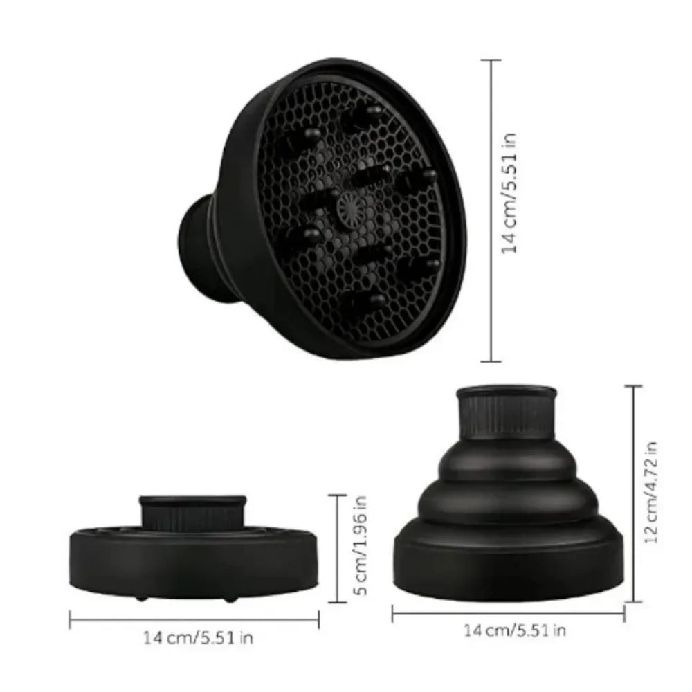 Silicone Hairdryer Diffuser Cover Foldable Temperature Resistant Qme