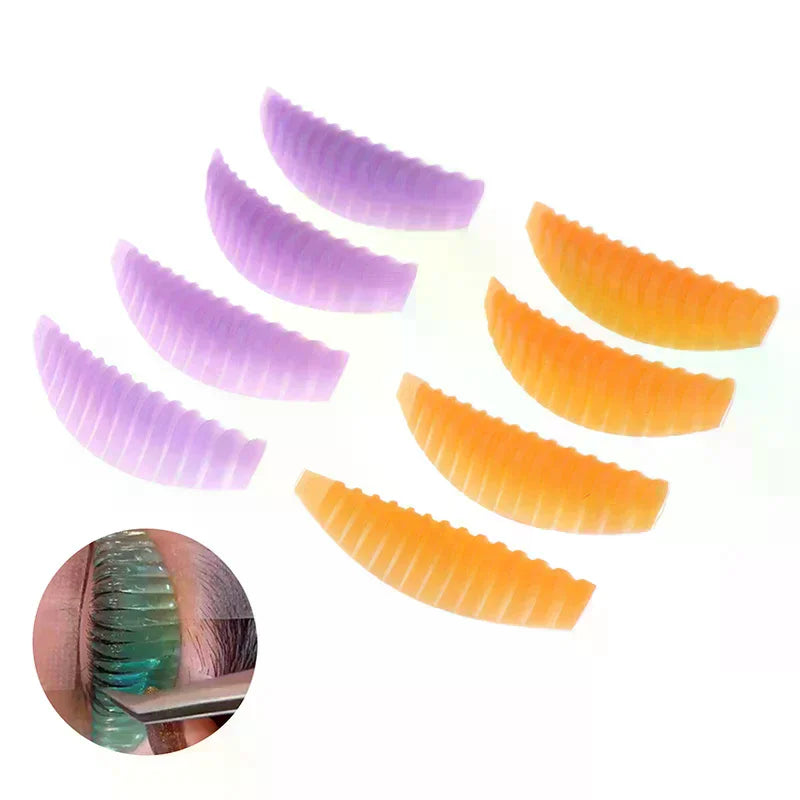 4Pairs Reusable Eyelash Lifting Pad Silicone Lamination Vertical Qme