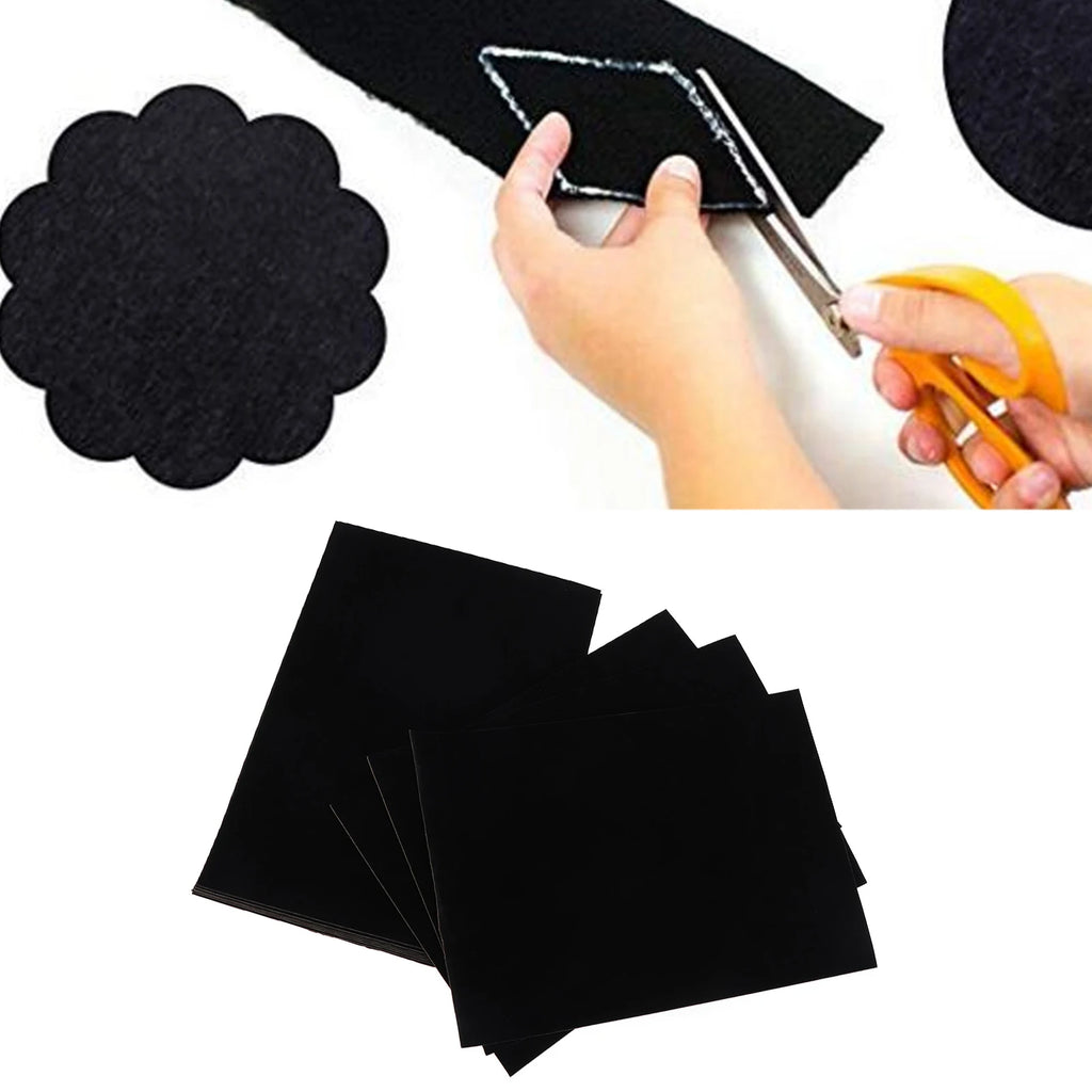 Black Flocked Cloth Self adhesive Flocked Cloth Self adhesive Black Jewelry Box Lint Lining Sticky Flocked Cloth Accessory Qme