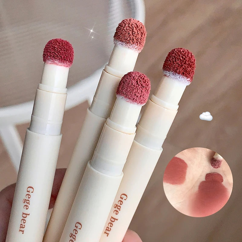 Gege Bear Velvet Matte Lip Powder Cream Long-Lasting Moisturizing Lipstick Autumn-Winter Color Natural-Looking Lip Stain Qme