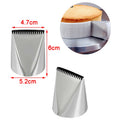 1Pc Extra Large Icing Piping Nozzles Cake Decorating Pastry Tip Sets Cake Tools. Qme Sliver 1pc