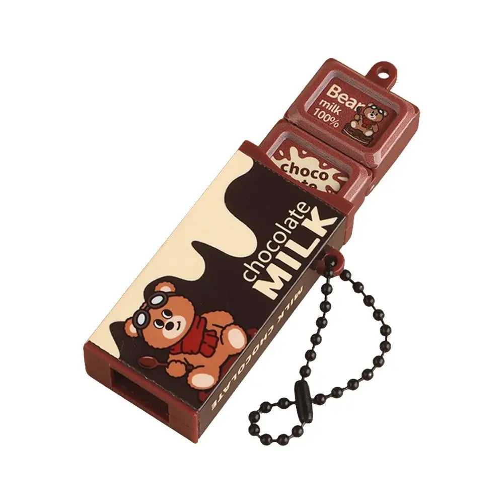 Fidget Toy Decompression Simulated Chocolate Stress Relief Keychain Qme Brown