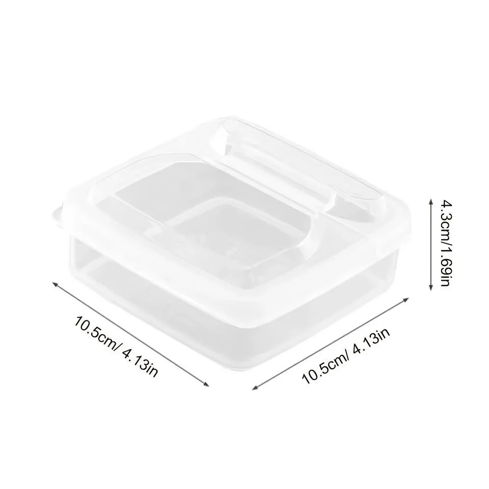 2 Storage Boxes Butter Cheese Slices Refrigerator Scallion Ginger Qme