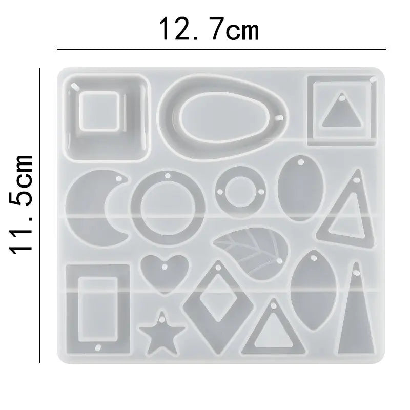 Earring Resin Molds Jewelry Casting Molds Silicone Pendent Epoxy Resin Molds for Women Earrings DIY Jewelry Making Supplies Qme Style 25