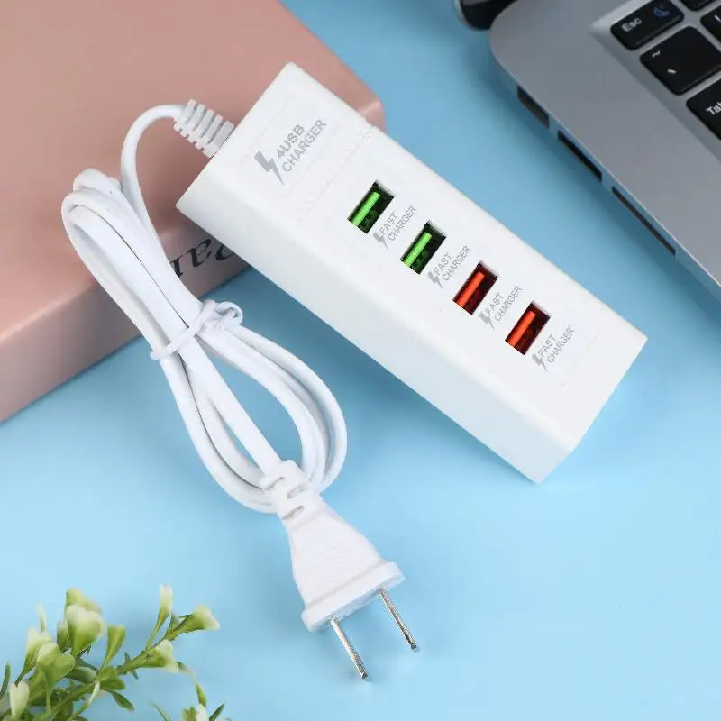 Travel Quick Charging Device 4 Ports USB C Power Splitter Adapter Qme