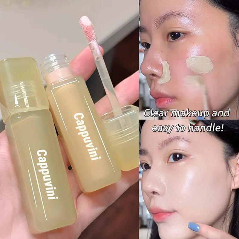 Matte Face Liquid Concealer Light Olive Cream Natural Whitening Full Coverage Waterproof Brightening Cover Dark Circle Concealer Qme