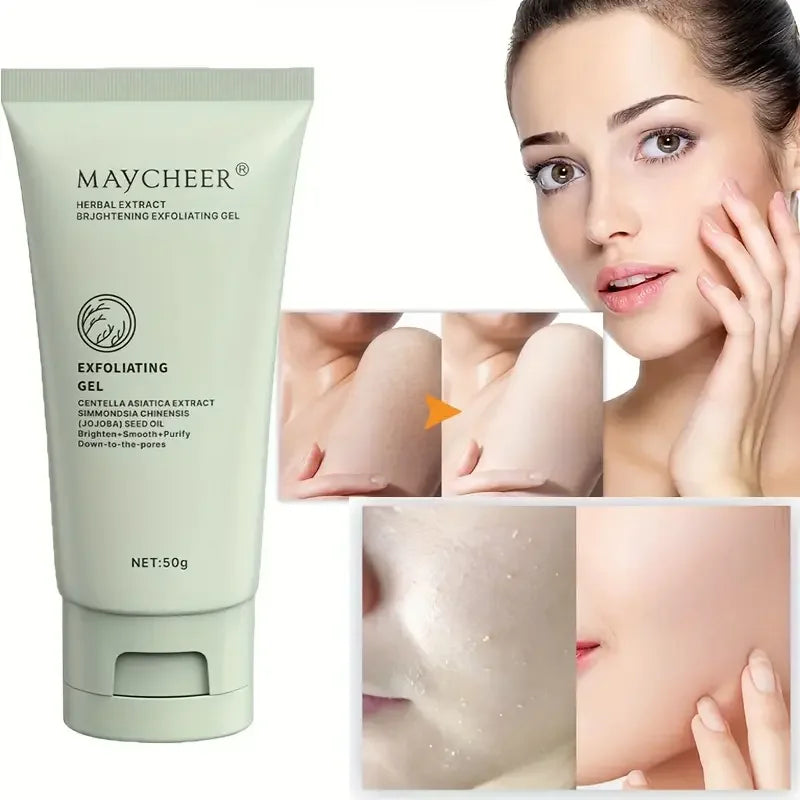 Herbal Extract Exfoliating Gel Cleansing Scrub Facial Deep Pores Qme