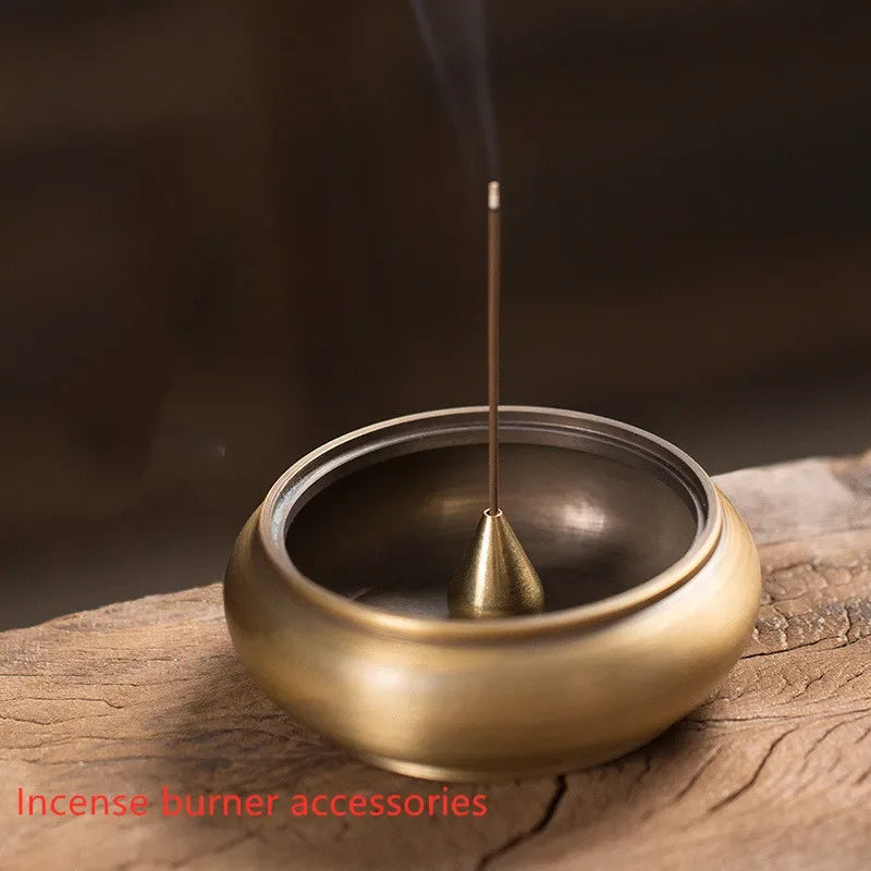 1 Pure Copper Incense Holder Used Sticks Coil Bottles Gourd-shaped Qme