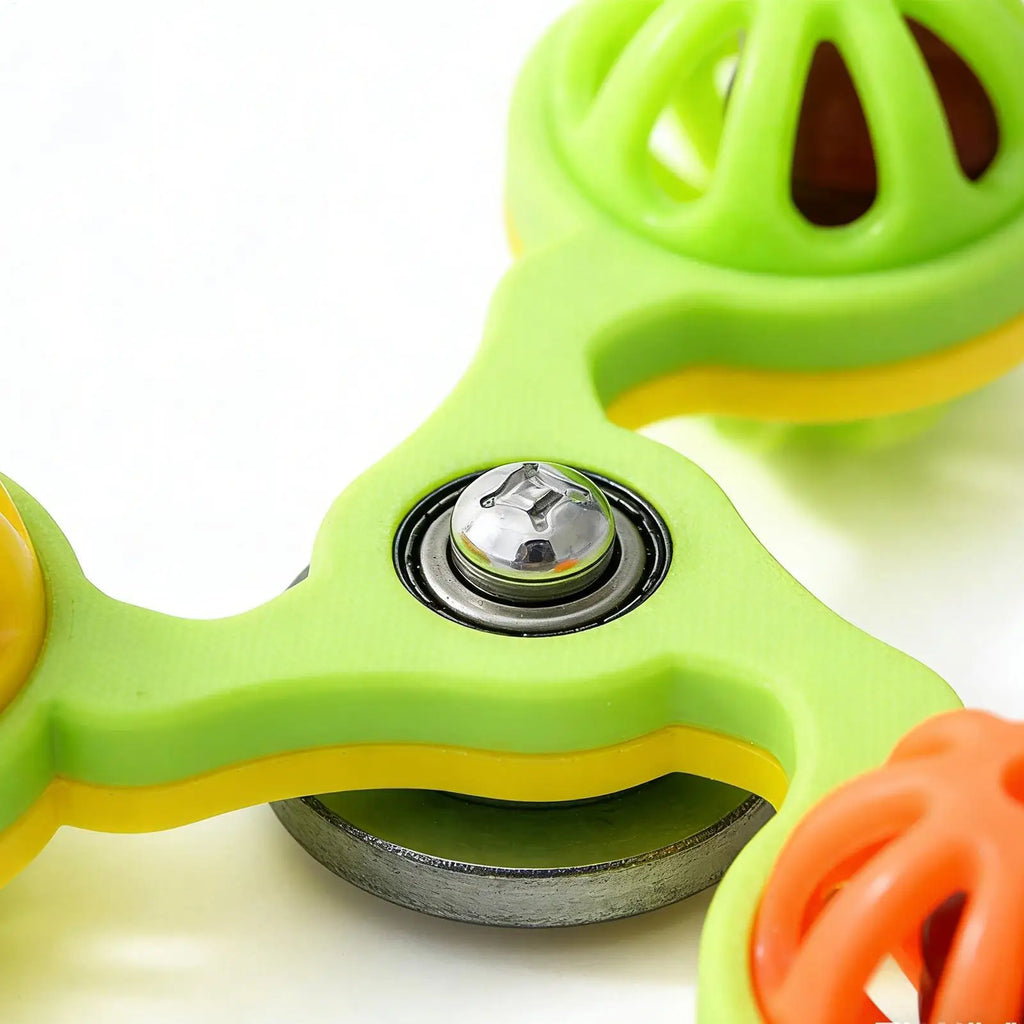 Bird Toys Fun Rotating Windmill with 3 Bells Bird Cage Toys for Parakeet Conure Cockatiel Lovebird Enrichment Play Chewing Qme