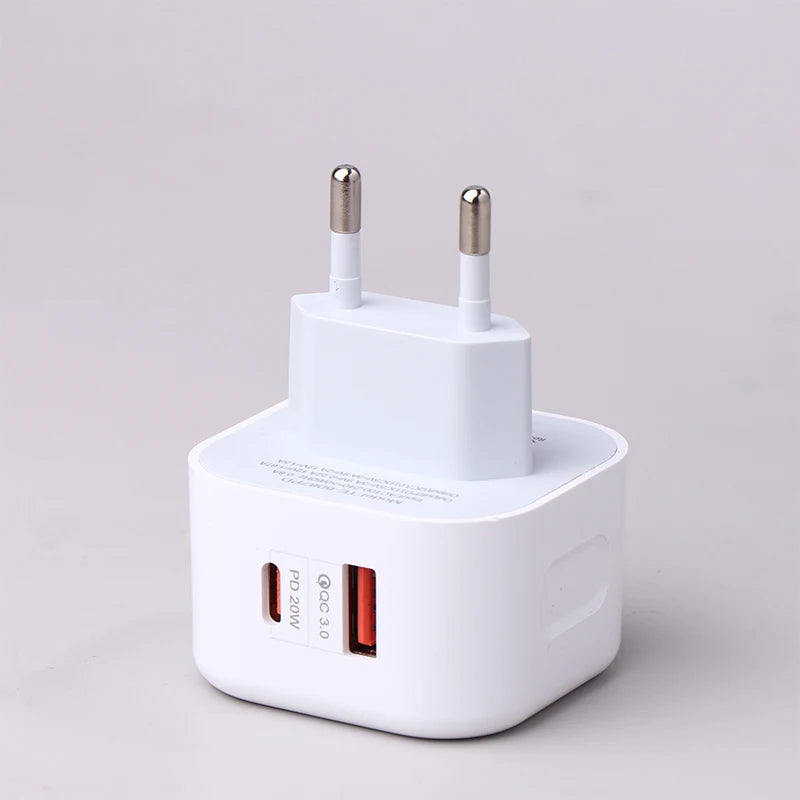 USB C Charger Laptop PPS Fast Charge Dual Port Charging European Qme A2