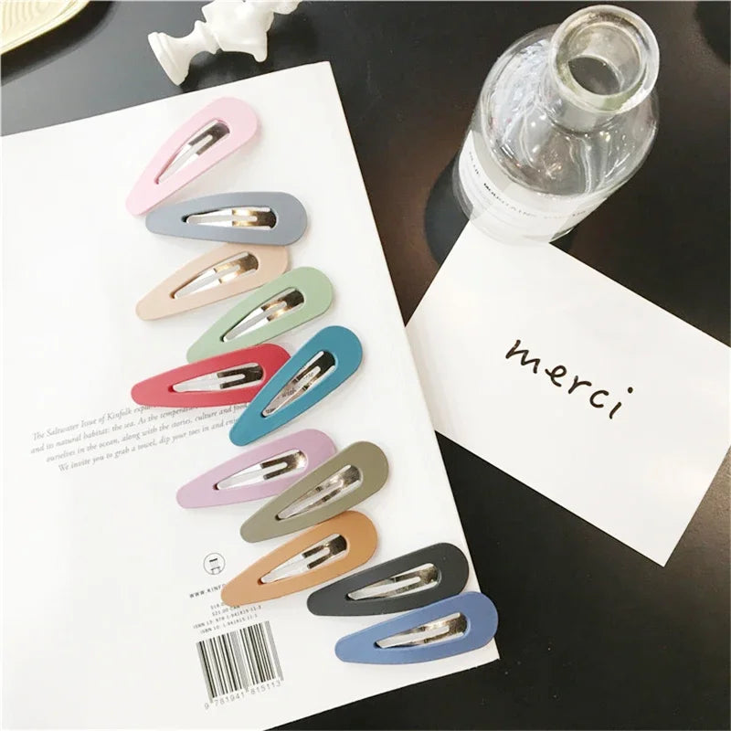 2Pcs/Set Cute Candy Colors Dripping Hairpins BB Clip Girls Children Hair Pin Barrette Accessories Women Kids Hairgrip Headdress Qme