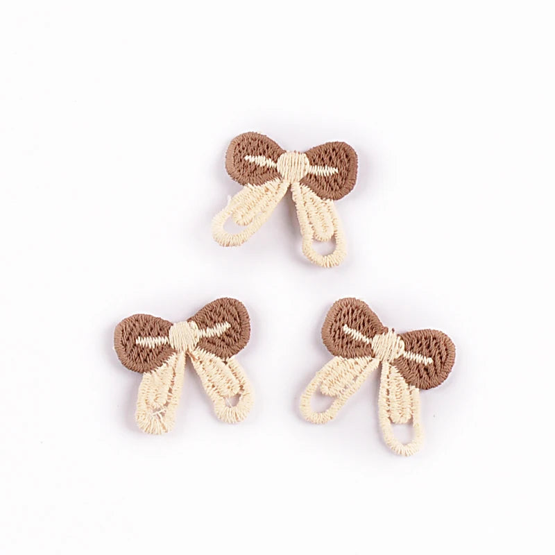 20pcs 16-35mm Mix Bow Shape Personality Appliques For Clothing Bag Decoration DIY Sewing Accessory Patch Without Gum cp4185 Qme 20pcs 2.6x2.3cm