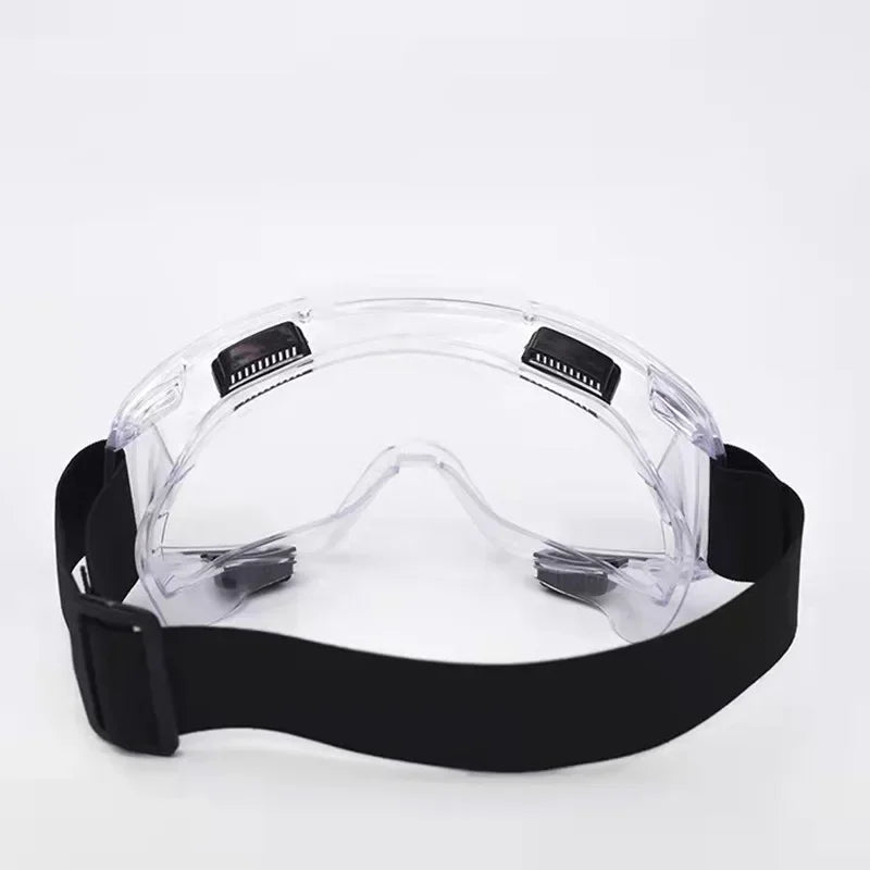 Safety Glasses - Splash-Proof, Dust-Proof & Sand-Proof Goggles, Adjustable Clear Eyewear for Cycling, Skiing and Sports Qme