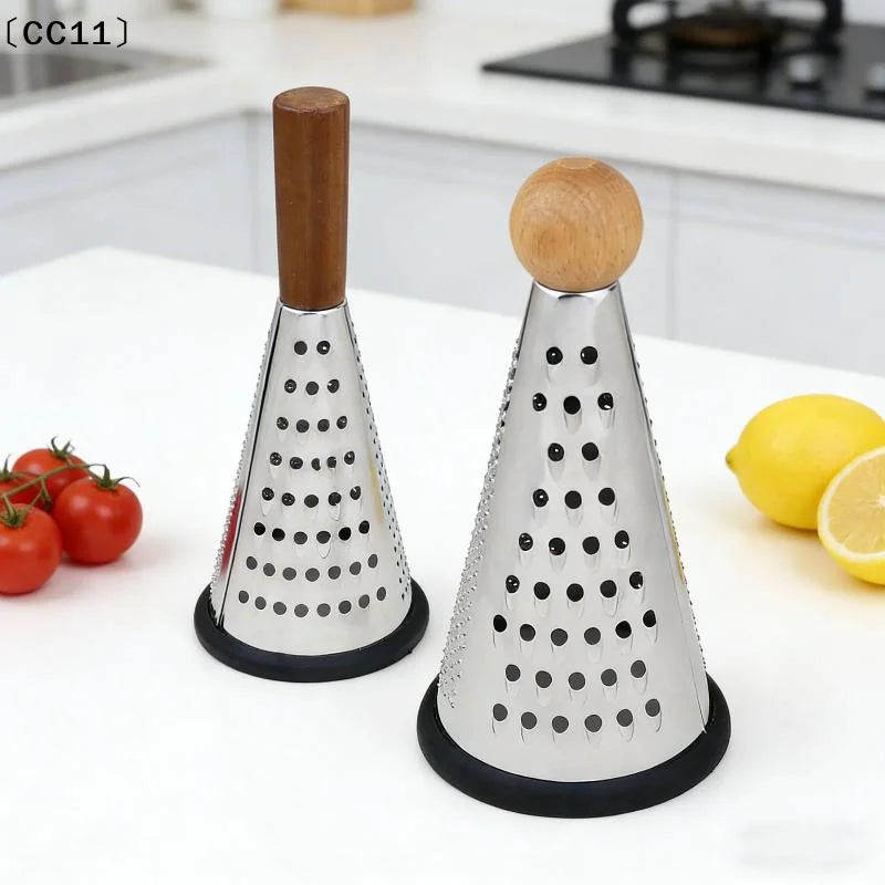 Grater 3 Side Shred Manual Handheld Stainless Steel Multi-purpose Qme