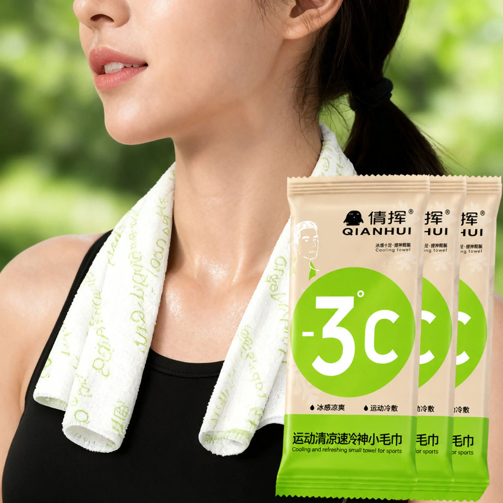 Cooling Towel Neck Face Yoga Golf Sport Running Sweat Wipes Qme
