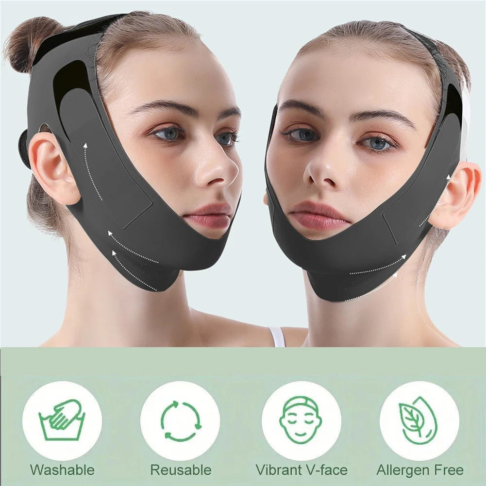 Face Lift Tape Chin Strap Sleeping Reusable V Line Lifting Mask Qme