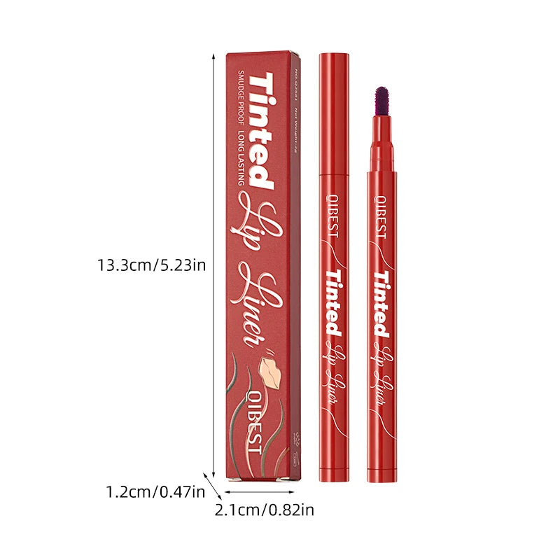 QIBEST 5 Colors Lipstick Lipliner Nude Matte Lip Liner Pen Non-Drying Waterproof Plumping Outline The Lips Contour Makeup Beauty Qme