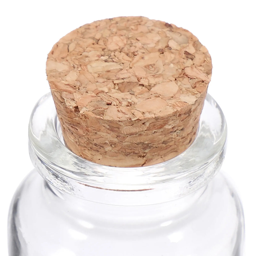 12Pcs Small Glass Bottles with Cork Lids Exquisite Craftsmanship Mini Jars for Dried Flowers Tea Candies Kitchen Storage Art Qme