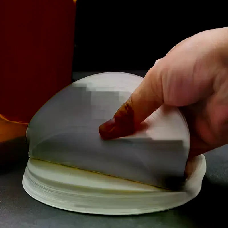 100 Sheets Cup Sealing Paper Film Coffee Tea Milk Drink Packaging Pads Leak Proof Paper Film Crimper Round Shape Bottle Sealer Qme