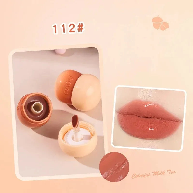 Matte Lipstick Berry Wine Soft Velvet Lip Mud Korean Makeup Solid Lip Gloss Non Stick Cup Lasting Moisturizing Light Lip Tint Qme style2-112