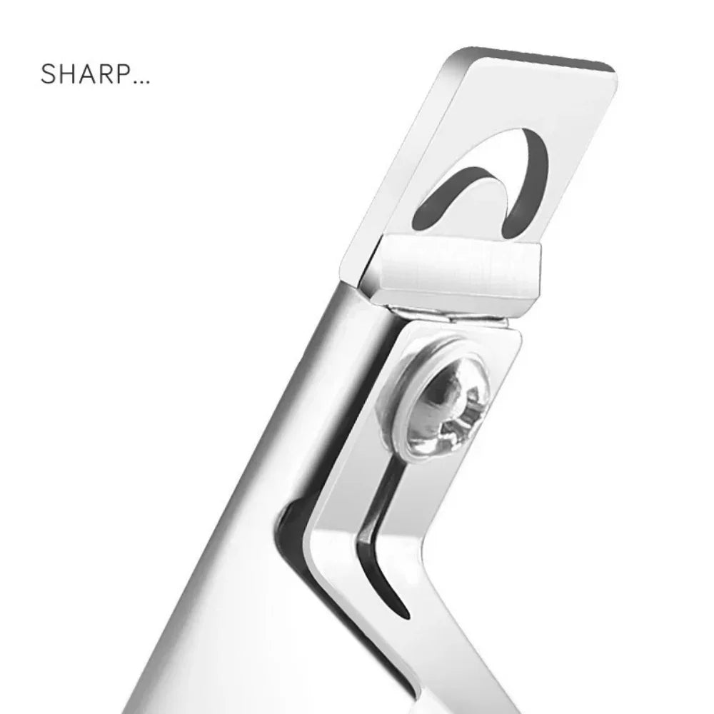Stainless Steel U Shaped False Nail Cutter Professional Acrylic Nail Tip Trimming Clipper Multipurpose Manicure Salon Care Tool Qme