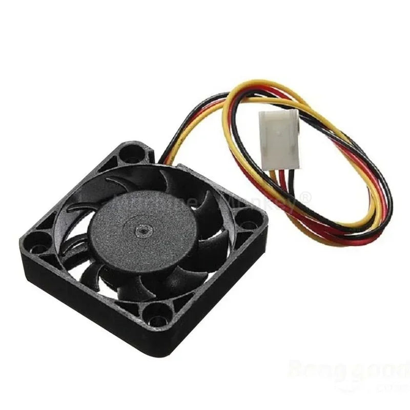 10pcs 2Pin 2 Wire DC 12V 40x40x10mm Brushless PC Case Cooler Cooling Fan 40mm X 10mm 4cm 7 Blades Qme